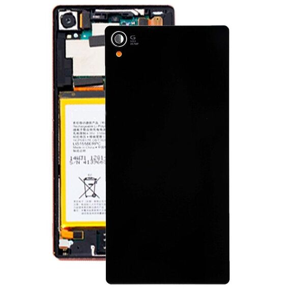 Cover posteriore originale in vetro per Sony Xperia Z3 / D6653 (nera)