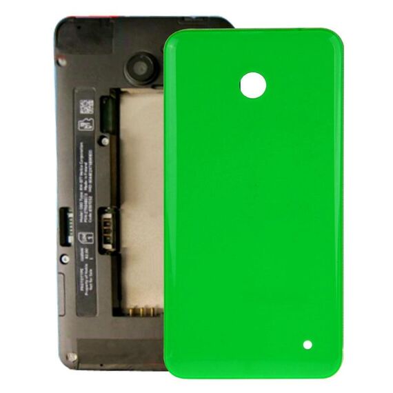 Cover posteriore batteria + pulsante laterale per Nokia Lumia 635 (verde)