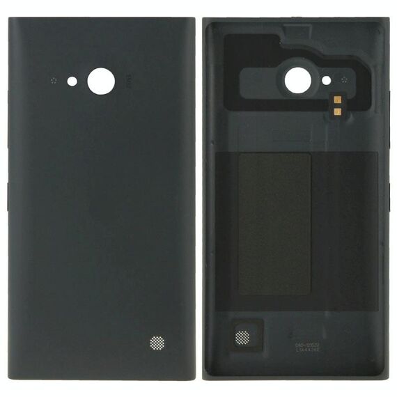Cover posteriore batteria in plastica tinta unita per Nokia Lumia 730 (nero)