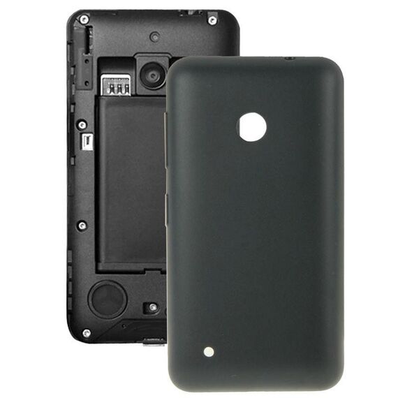 Cover posteriore batteria in plastica tinta unita per Nokia Lumia 530 / Rock / M-1018 / RM-1020 (nero)