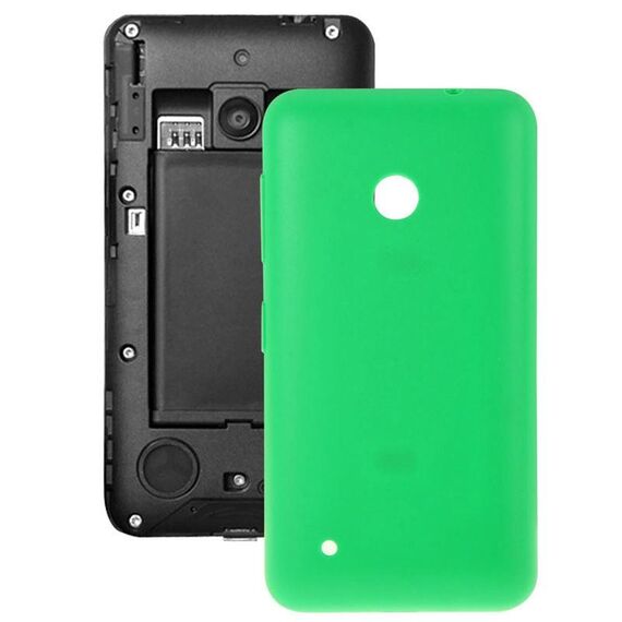 Cover posteriore batteria in plastica a tinta unita per Nokia Lumia 530 / Rock / M-1018 / RM-1020 (verde)