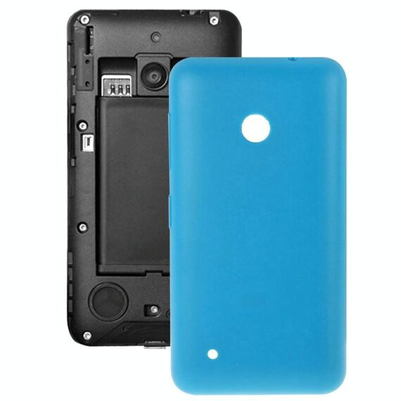 Cover posteriore batteria in plastica tinta unita per Nokia Lumia 530 / Rock / M-1018 / RM-1020 (blu)