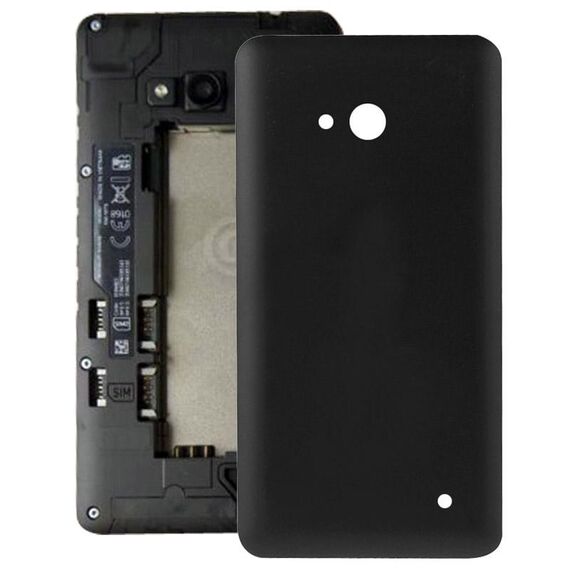 Cover posteriore in plastica con superficie smerigliata per Microsoft Lumia 640 (nero)