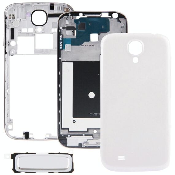 Per Galaxy S IV / i9500 Cover frontale per alloggiamento completo (bianco)