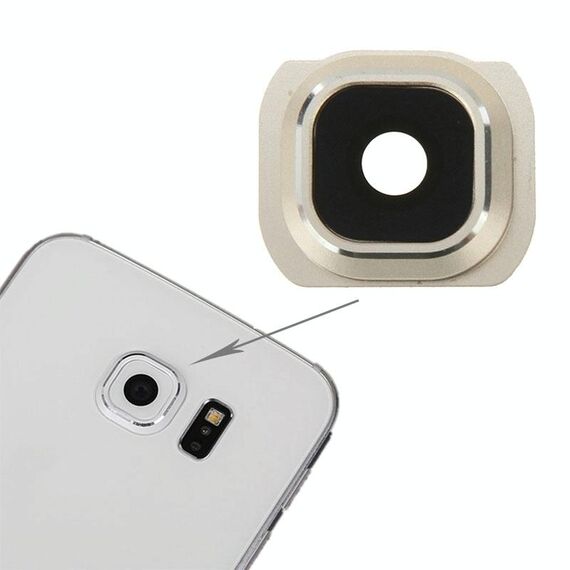 Copriobiettivo originale per fotocamera posteriore Galaxy S6 (oro)