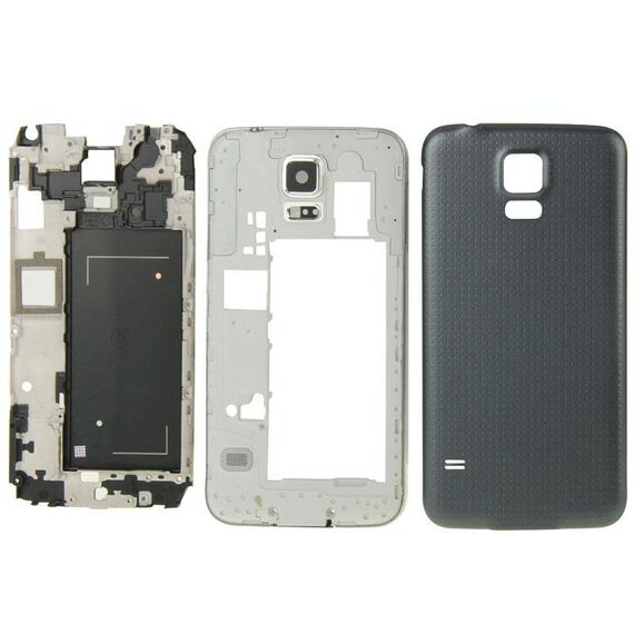 Per Galaxy S5 / G9008V Cover frontale per alloggiamento completo (nero)