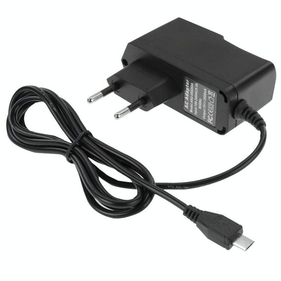 Caricatore micro USB per tablet PC / telefono cellulare, uscita: DC 5V / 2A, spina europea