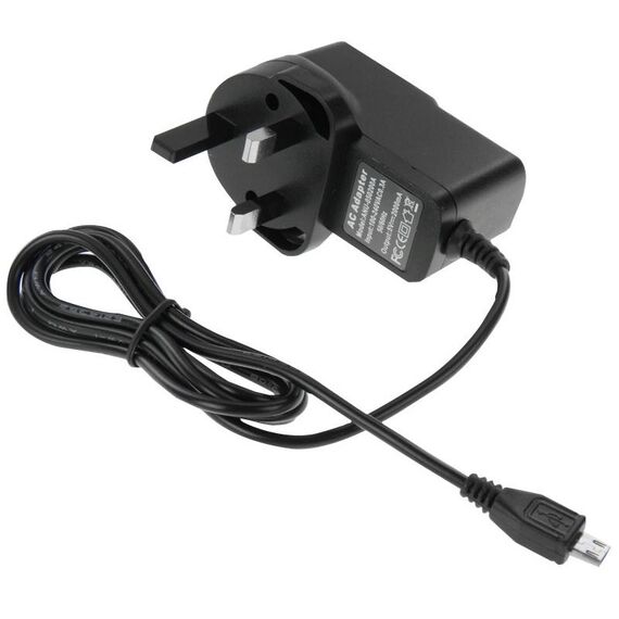 Caricabatterie micro USB per tablet PC / telefono cellulare, uscita: 5V / 2A, tappo del Regno Unito