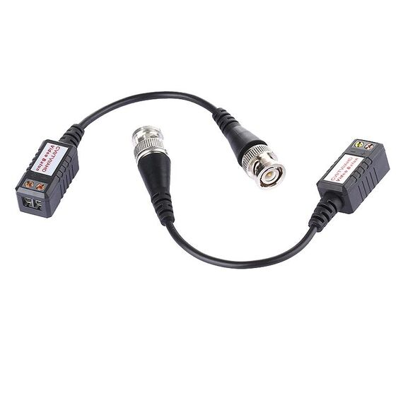 Balun video ricetrasmettitore passivo coassiale CVI / TVI / AHD 1CH versione avanzata 2 PCS 202P-HD