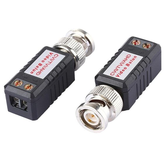 Balun video ricetrasmettitore passivo coassiale CVI / TVI / AHD 1CH versione avanzata 2 PCS HD 202E
