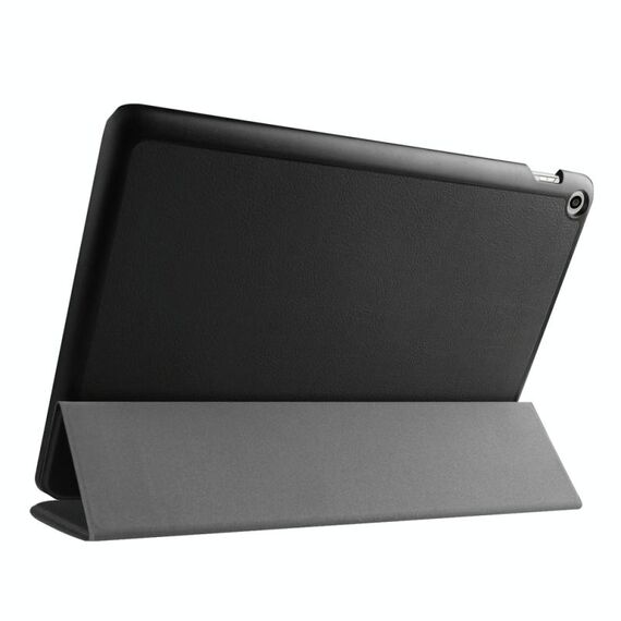 Custodia in pelle a ribaltamento orizzontale con texture Custer con supporto pieghevole a 3 per ASUS ZenPad 10 / Z300 (nero)