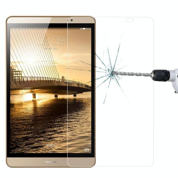 Pellicola in vetro temperato antideflagrante con durezza superficiale 9H da 0,4 mm per Huawei MediaPad M2 8.0