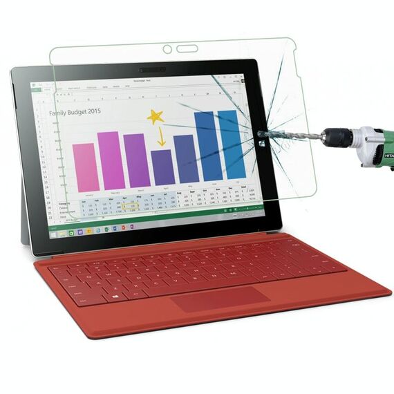 0.4mm 9H + Pellicola in vetro temperato antideflagrante con durezza superficiale 2.5D per MicroSoft Surface Pro 3