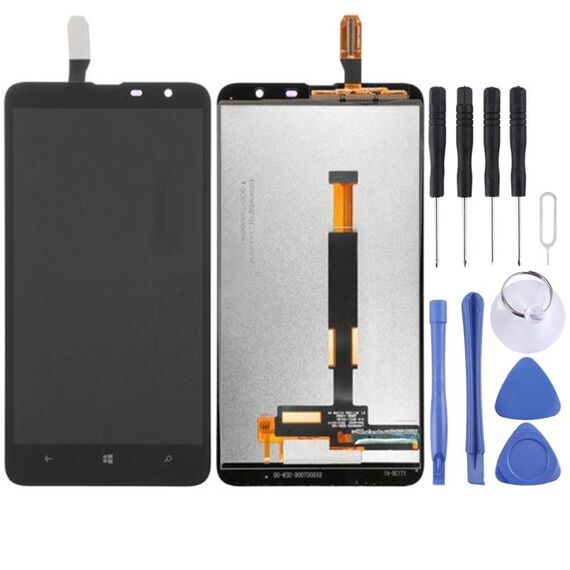 Schermo LCD TFT per Nokia Lumia 1320 con digitalizzatore assemblaggio completo (nero)