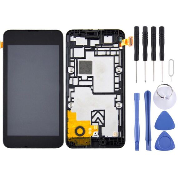 Schermo LCD TFT per Nokia Lumia 530 Digitizer Assemblaggio completo con cornice