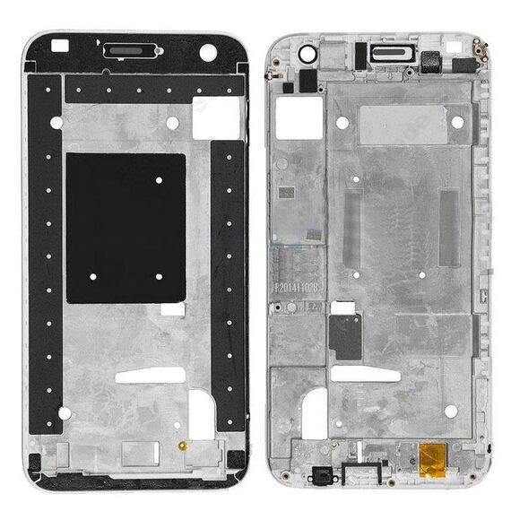 Cornice del telaio dello schermo dell'alloggiamento anteriore per Huawei Ascend G7 (nero)