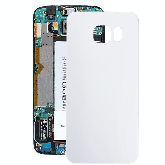 Cover posteriore batteria per Galaxy S6 Edge / G925 (bianca)