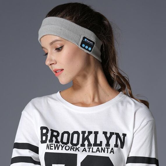 My-Call Bluetooth V5.0 Headsfree Sport Headband Music Headwear per iPhone 6 e 6s / iPhone 5 e 5S / iPhone 4 e 4S e altri dispositivi Bluetooth (grigio)
