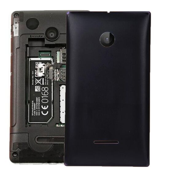 Cover posteriore per batteria in tinta unita per Microsoft Lumia 532 (nero)