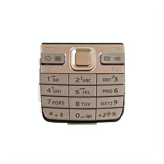 Tastiere del telefono cellulare Custodia con pulsanti del menu / tasti a pressione per Nokia E52 (oro)