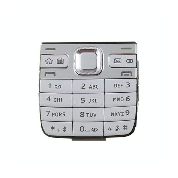 Tastiere del telefono cellulare Custodia con pulsanti del menu / tasti a pressione per Nokia E52 (bianco)