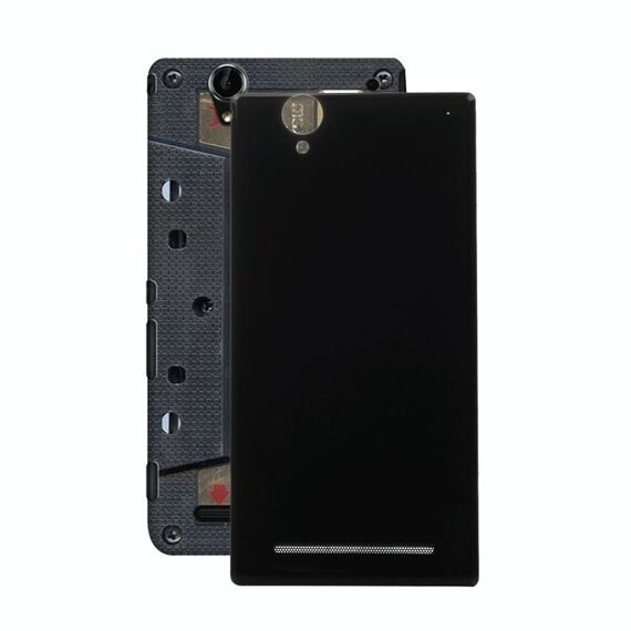 Copribatteria ultra posteriore per Sony Xperia T2 (nero)