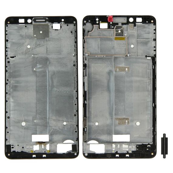 Per Huawei Ascend Mate 7 Piastra cornice cornice LCD alloggiamento anteriore (nera)