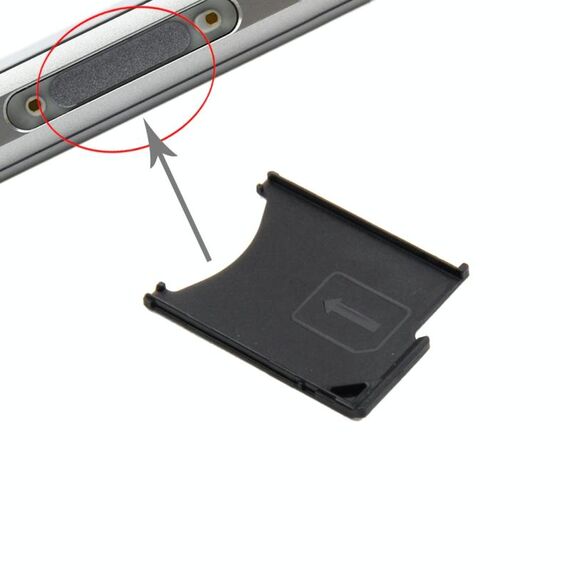 Vassoio scheda per Sony Xperia Z / L36h (nero)