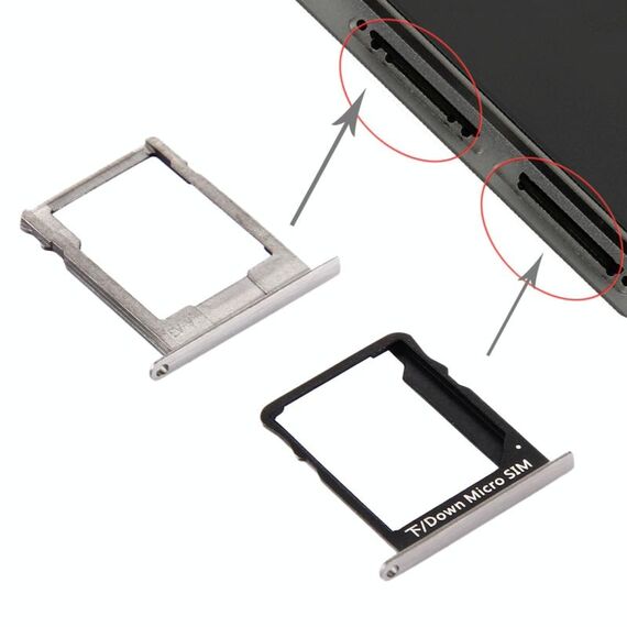 Per vassoio scheda SIM Huawei P8 Lite e vassoio scheda micro SD (nero)