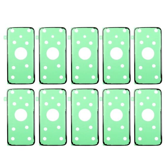 Per Galaxy S7 / G930 10 pezzi adesivo per coperchio posteriore posteriore