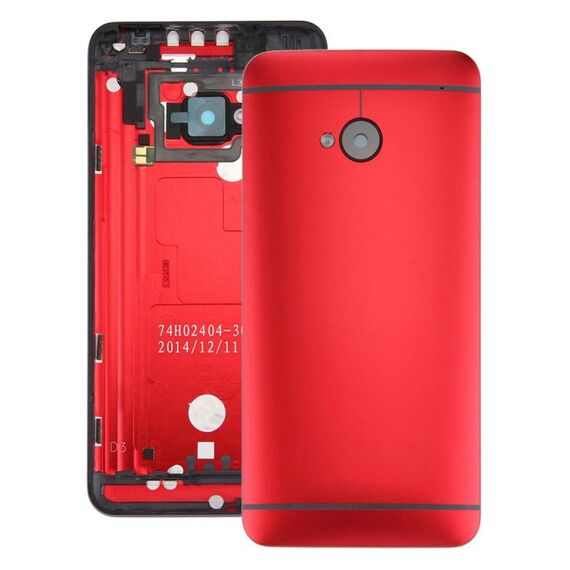 Cover posteriore per HTC One M7 / 801e (rosso)