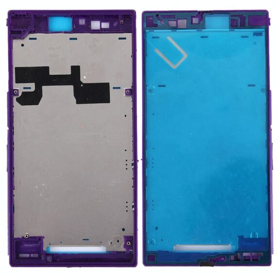 Piastra cornice cornice LCD alloggiamento anteriore per Sony Xperia Z Ultra / XL39h / C6802 (viola)