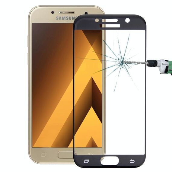 Per Galaxy A5 (2017) / A520 0.26mm 9H Durezza superficiale 2.5D Pellicola per schermo a colori in vetro temperato a schermo intero a prova di esplosione (nero)