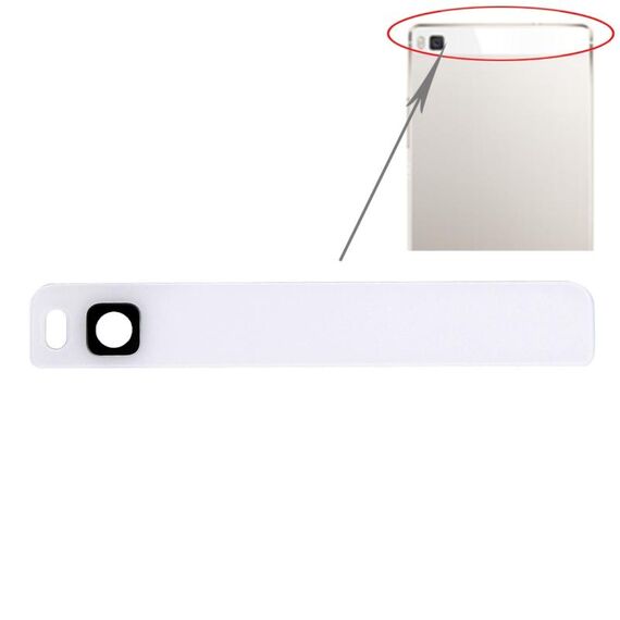 Per l'obiettivo della fotocamera posteriore Huawei P8 (bianco)