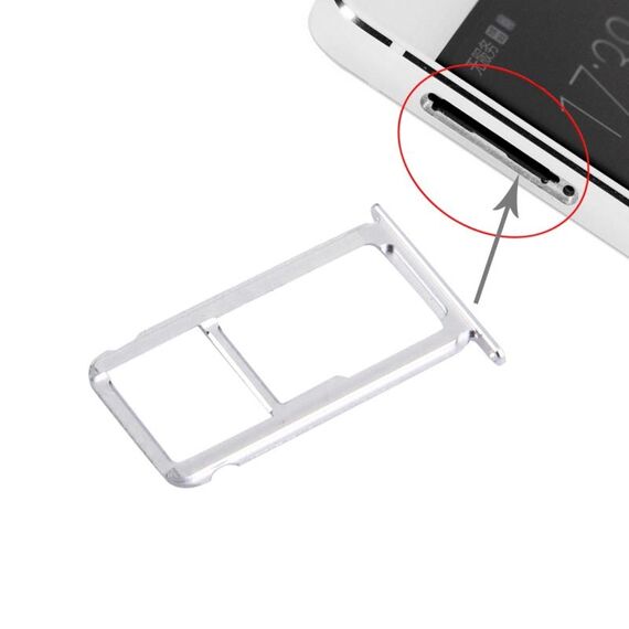 Per Huawei P9 Nano SIM + Vassoio scheda Micro SD / Nano SIM (argento)