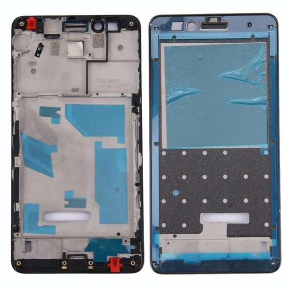 Per Huawei Honor 5X / GR5 Piastra cornice cornice LCD alloggiamento anteriore (nera)