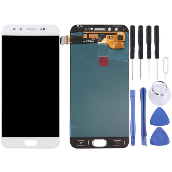 Schermo LCD OLED originale per Vivo X9/X9s con assemblaggio completo di digitalizzatore (bianco)