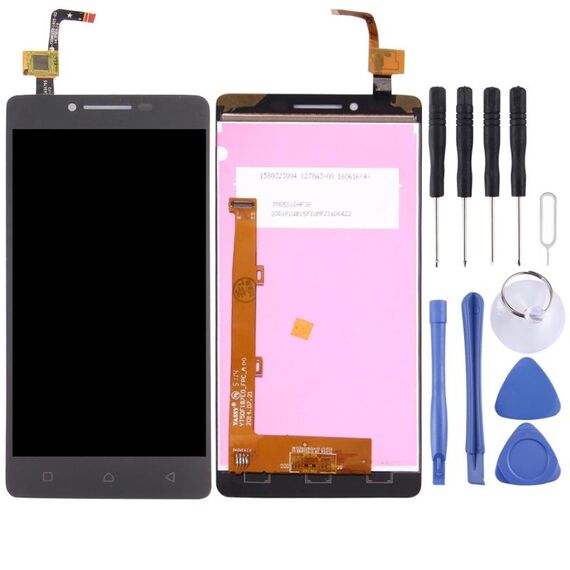 Schermo LCD OEM per Lenovo A6010 con assemblaggio completo di digitalizzatore (nero)