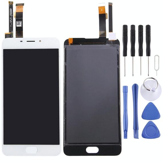 Schermo LCD originale per Meizu M3E / Meilan E con assemblaggio completo di digitalizzatore (bianco)