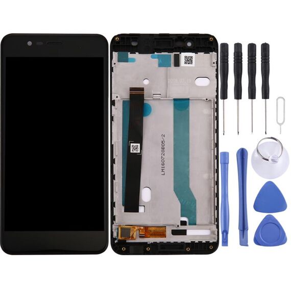 Schermo LCD OEM per Asus ZenFone 3 Max / ZC520TL / X008D Digitizer Assemblaggio completo con cornice (nero)