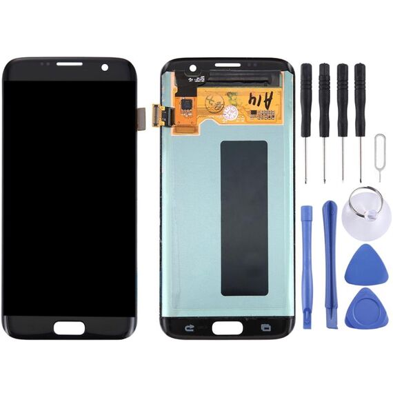 Display LCD originale + Touch Panel per Galaxy S7 Edge / G9350 / G935F / G935A / G935V (nero)