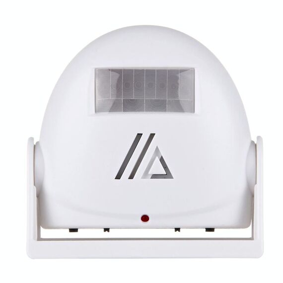 5301 Sensore di movimento a infrarossi wireless Allarme di benvenuto Campanello di avvertimento intelligente di saluto, distanza IR: 10m (bianco)
