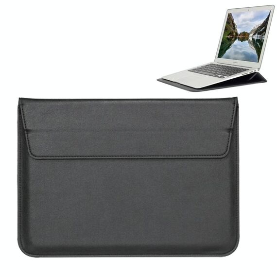 Custodia universale in pelle PU stile busta con supporto per notebook ultrasottile Tablet PC da 11,6 pollici, dimensioni: 32,5x21,5x1cm (nero)