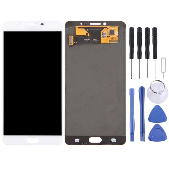 Display LCD originale + pannello touch per Galaxy C9 Pro / C9000 (bianco)