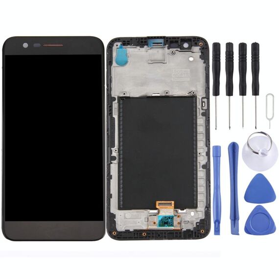 Schermo LCD TFT per LG K10 2017 con assemblaggio completo di digitalizzatore (nero)
