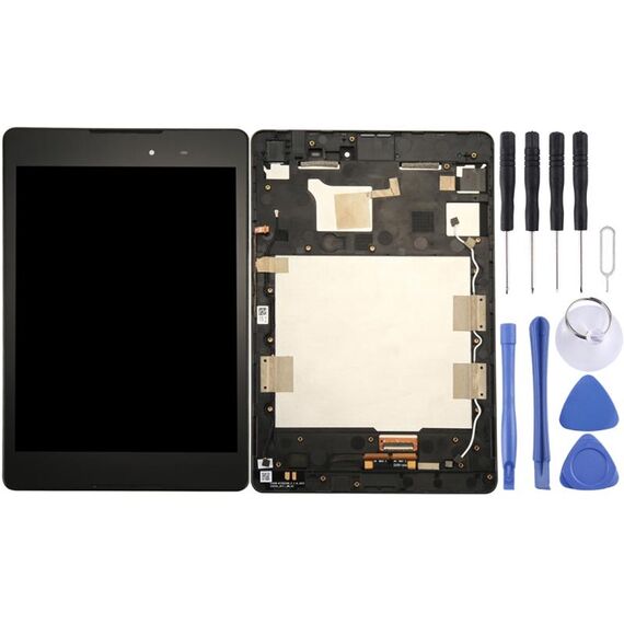Schermo LCD OEM per Asus Zenpad 3 8.0 / Z581KL Digitizer Assemblaggio completo con cornice (nero)