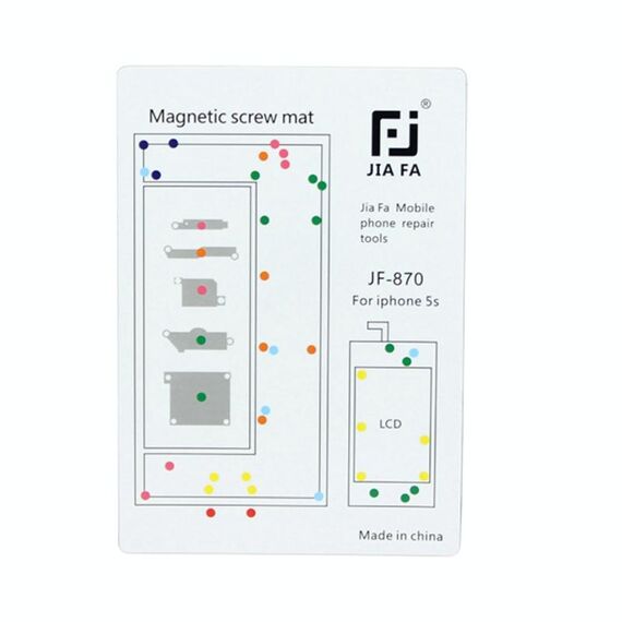Tappetino magnetico JIAFA per viti per iPhone 5S