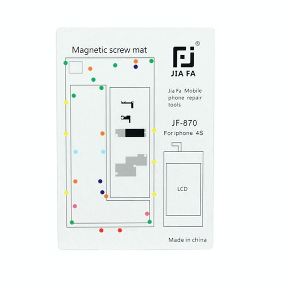 Tappetino magnetico JIAFA per viti per iPhone 4S