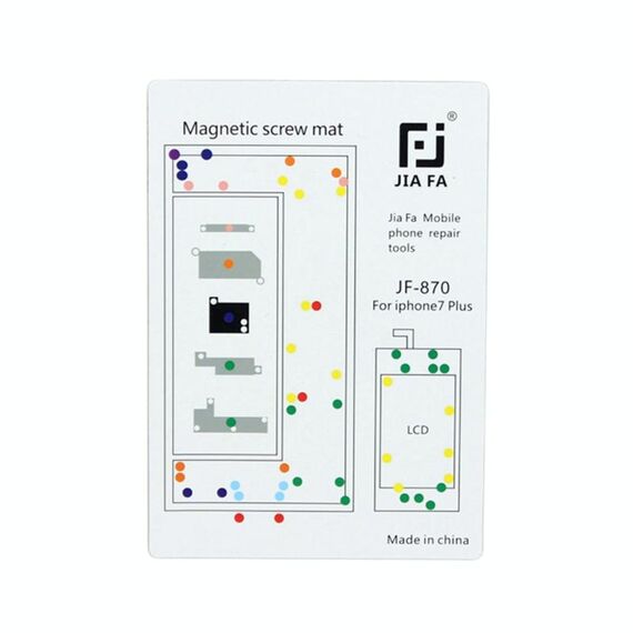Tappetino magnetico JIAFA per viti per iPhone 7 Plus