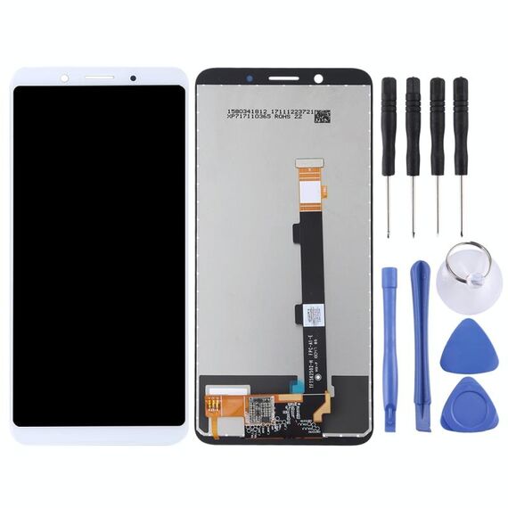 Schermo LCD TFT per OPPO A73 (Cina) / F5 Youth CPH1725 con assemblaggio completo di digitalizzatore (bianco)
